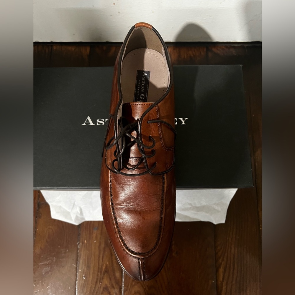 Aston Grey Collection Shaffer split toe Oxfords size 9